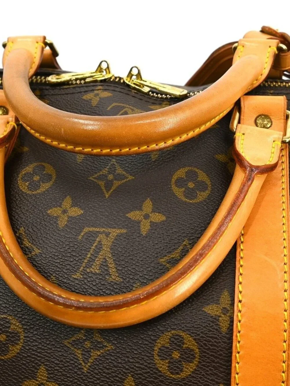 Best03 LOUIS VUITTON KEEPALL 60 TRAVEL HANDBAG MONOGRAM